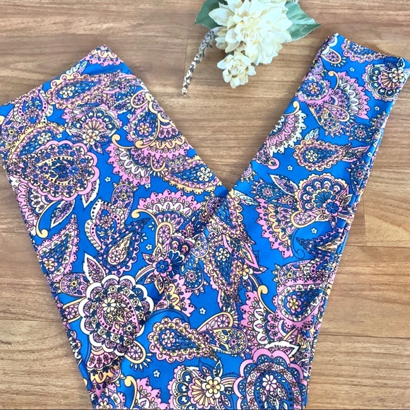 LuLaRoe Pants - *SOLD*New LuLaRoe TC Leggings Floral Feather